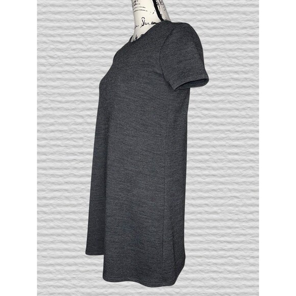 Banana Republic Wool Blend Shift Dress Womens Medium Gray Sleeveless Minimalist - Picture 2 of 7